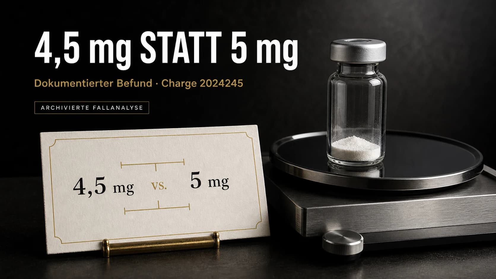 PeptiKing vs. Particle Peptides: Was der veröffentlichte 4,5-mg-BPC-157-Befund zeigt